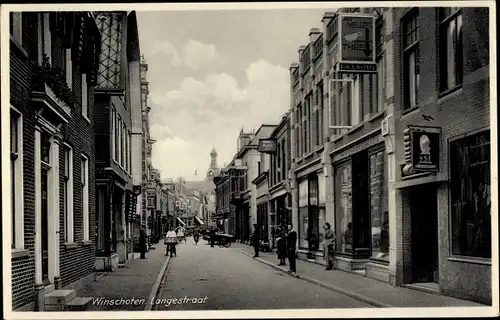 Ak Winschoten Groningen Niederlande, Langestraat