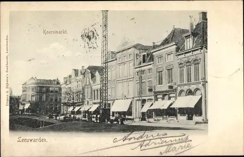 Ak Leeuwarden Friesland Niederlande, Koornmarkt