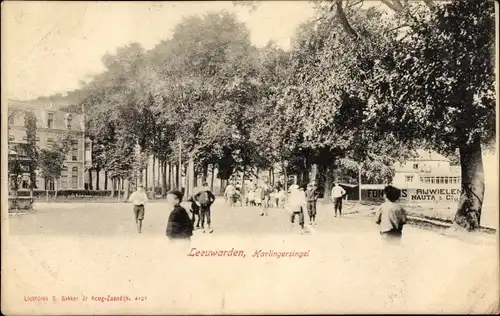 Ak Leeuwarden Friesland Niederlande, Harlinger Singel