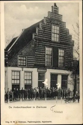 Ak Zierikzee Zeeland, De Ambachtsschool