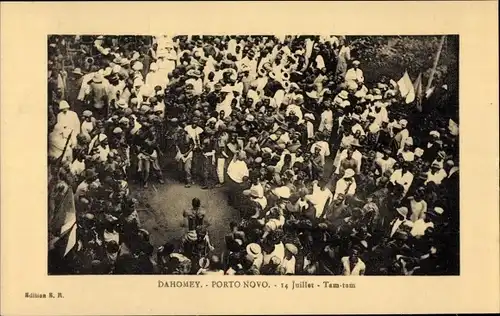 Ak Porto Novo Dahomey Benin, 14. Juli Tam-tam