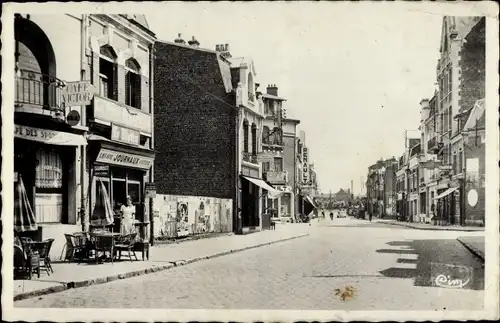 Ak Bapaume Pas de Calais, Rue de Peronne, Cafe Victor