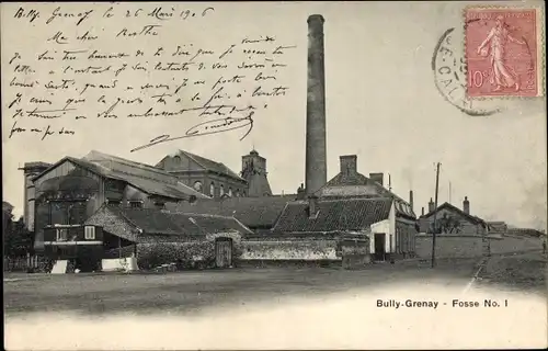 Ak Bully Grenay Pas de Calais, Fosse No 1