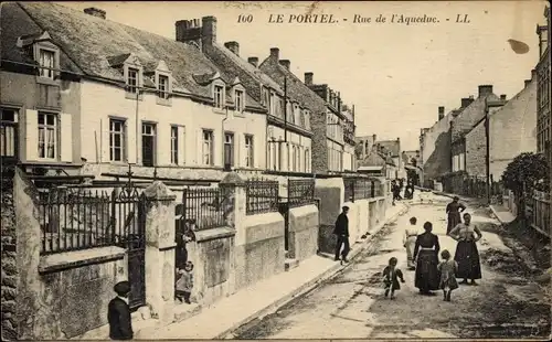 Ak Le Portel Pas de Calais, Rue de l'Aqueduc