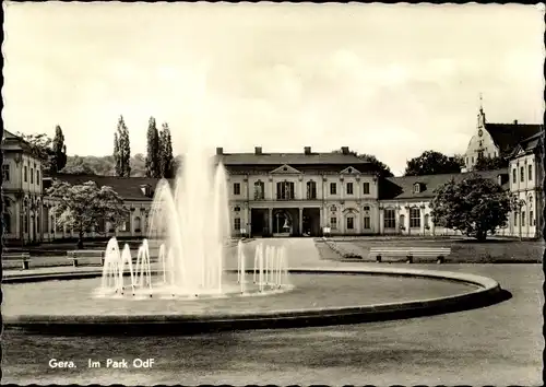 Ak Gera in Thüringen, Im Park OdF, Orangerie