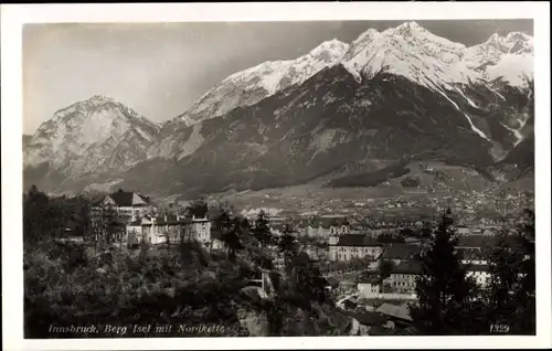 Ak Innsbruck in Tirol, Berg Isel mit Nordkette