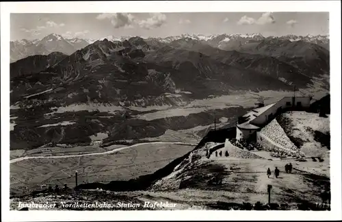 Ak Innsbrucker Nordkettenbahn, Station Hafelekar