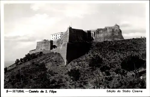 Ak Setubal Portugal, Castelo de Sao Filipe