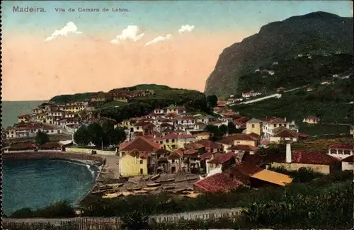 Ak Câmara de Lobos Insel Madeira Portugal, Panorama