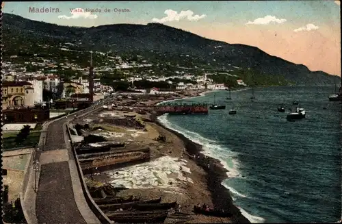 Ak Insel Madeira Portugal, Vista tirada de Oeste