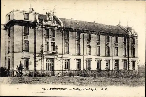 Ak Mirecourt Lothringen Vogesen, College Municipal