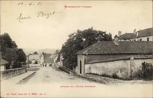 Ak Mirecourt Lothringen Vogesen, Avenue de l&#39;Ecole Normale