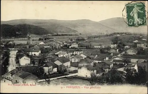 Ak Pouxeux-Vosges, Gesamtansicht