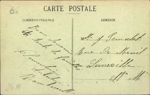 Ak Rambervillers Lorraine Vogesen, Rue du Moulin und Mortagne