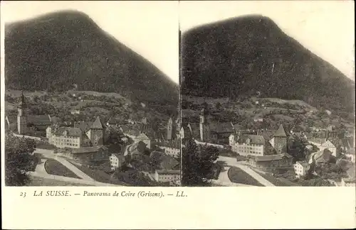 Stereo Ak Kanton Graubünden Grisons, Panorama de Coire