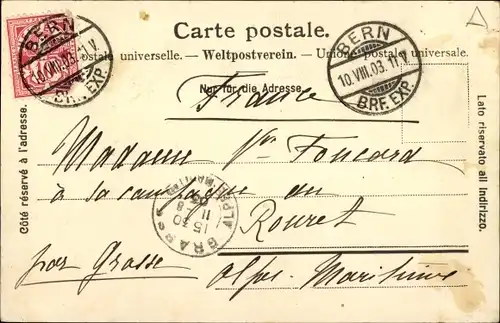 Ak Bern Stadt Schweiz, Stadt von Wabern aus gesehen