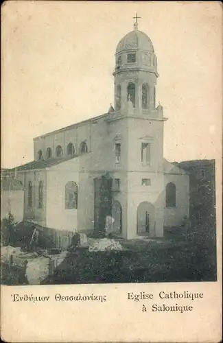 Ak Saloniki Thessaloniki Griechenland, Katholische Kirche