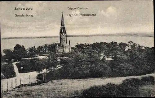 Ak Sønderborg Sonderburg Dänemark, Düppel-Denkmal