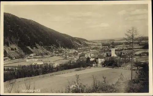 Ak Gloggnitz in Niederösterreich, Totalansicht