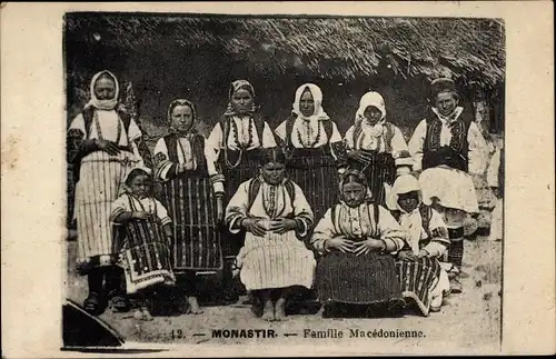 Ak Mazedonien, Umgebung von Monastir, Landtracht