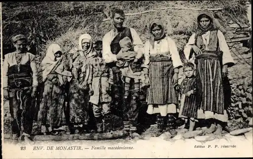 Ak Bitola Monastir Mazedonier, mazedonische Familie