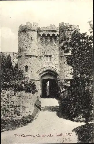 Ak Carisbrooke Isle of Wight England, The Gateway, Castle