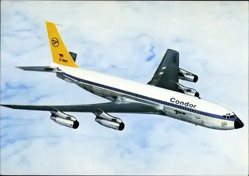 Ak Deutsches Passagierflugzeug, Condor, Boeing 707
