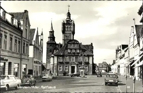 Ak Verden an der Aller, Rathaus