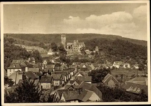 Ak Usingen im Taunus Hessen, Schlosskaffee Cransberg, Gesamtansicht von Cransberg mit Schloss