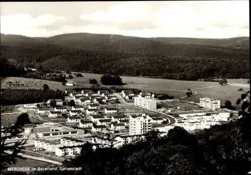 Ak Meschede im Sauerland, Panorama vom Ort