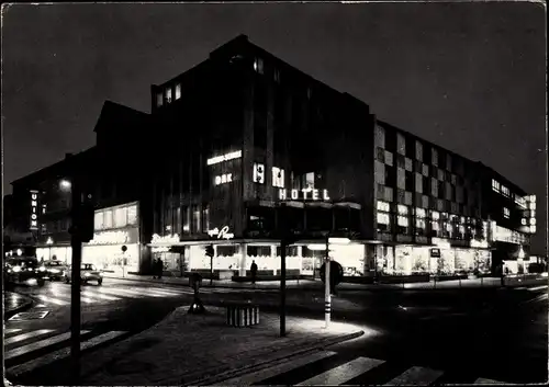 Ak Wetzlar an der Lahn, Karl-Kellner-Ring, Nacht, Hotel