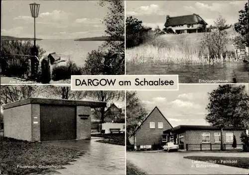 Ak Dargow Salem in Lauenburg, Erholungsheim, Lebensmitte-Feinkost J. Botzelmann