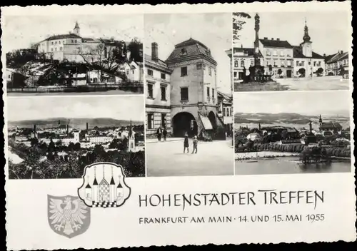 Ak Frankfurt am Main, Hohenstädter Treffen 1955, Wappen, Teilansicht