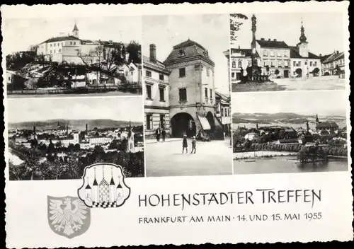 Ak Frankfurt am Main, Hohenstädter Treffen, Wappen, Teilansicht