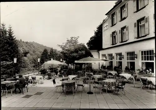 Ak Bad Bergzabern Rheinland Pfalz, Hotel Westenhöfer, Terrasse