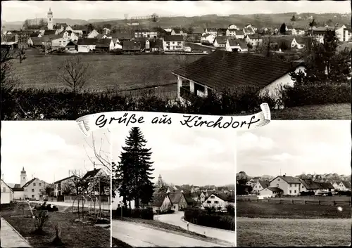 Ak Kirchdorf in Deutschland, Teilansicht, Spielplatz
