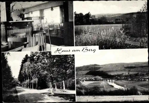 Ak Rosbach Windeck an der Sieg, Haus am Berg, Inneres, Panorama vom Ort