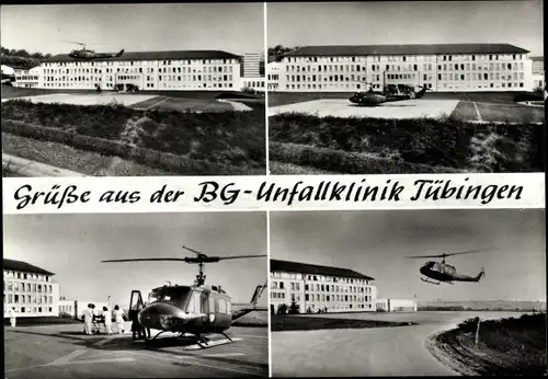 Ak Tübingen am Neckar, BG-Unfallklink, Hubschrauber