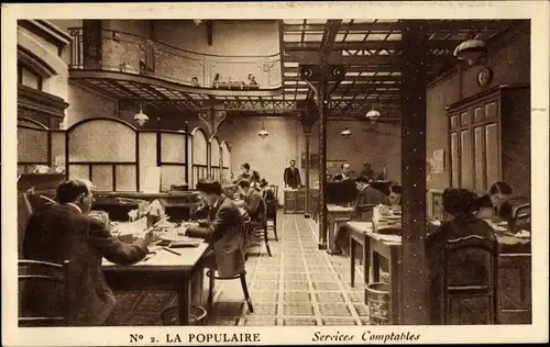 Ak Paris, La Populaire, Buchhaltungsdienstleistungen