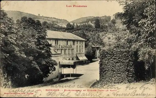 Ak Barbazan Haute Garonne, Einrichtung und Dorf (Oberes)