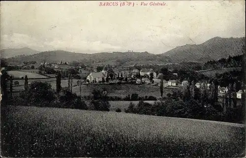 Ak Barcus Pyrénées-Atlantiques, Gesamtansicht