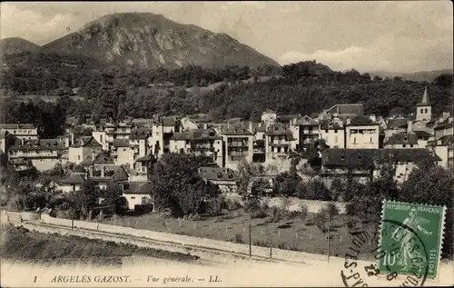 Ak Argelès Gazost Hautes Pyrénées, Gesamtansicht
