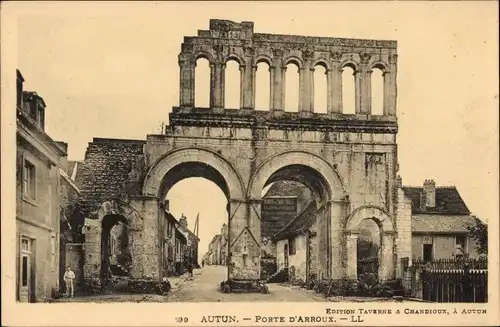 Ak Autun Saône-et-Loire, Porte d&#39;Arroux