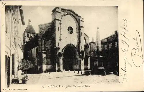 Ak Cluny Saône-et-Loire, Frauenkirche