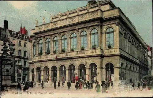 Ak Lyon Rhône, Das Große Theater