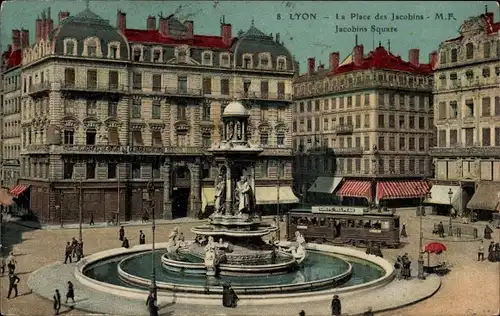 Ak Lyon Rhône, Place des Jacobins