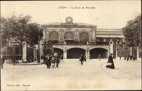 Ak Lyon Rhône, Bahnhof Perrache