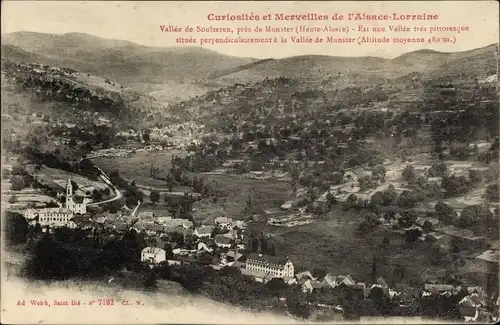Ak Munster Münster Elsass Haut Rhin, Soulzeren Valley