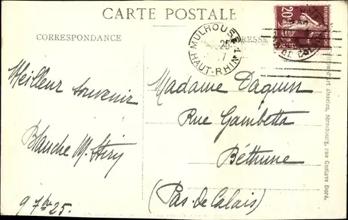 Ak Mülhausen Haut Rhin, Rathaus