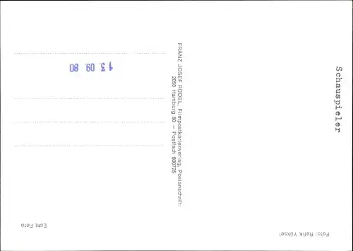 Ak Schauspieler Herbert Mensching, Portrait, Autogramm